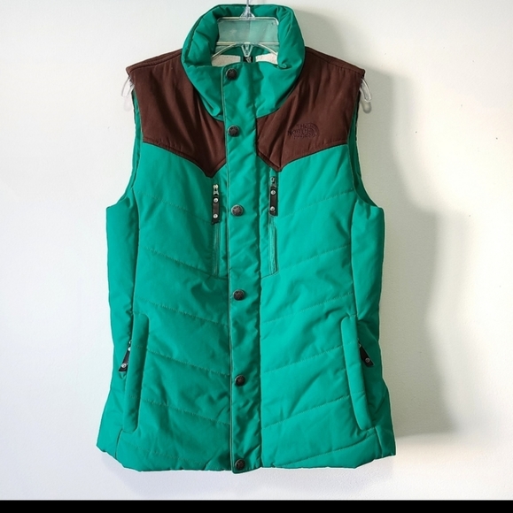 The North Face Jackets & Blazers - The northface cryptic teal and brown vest